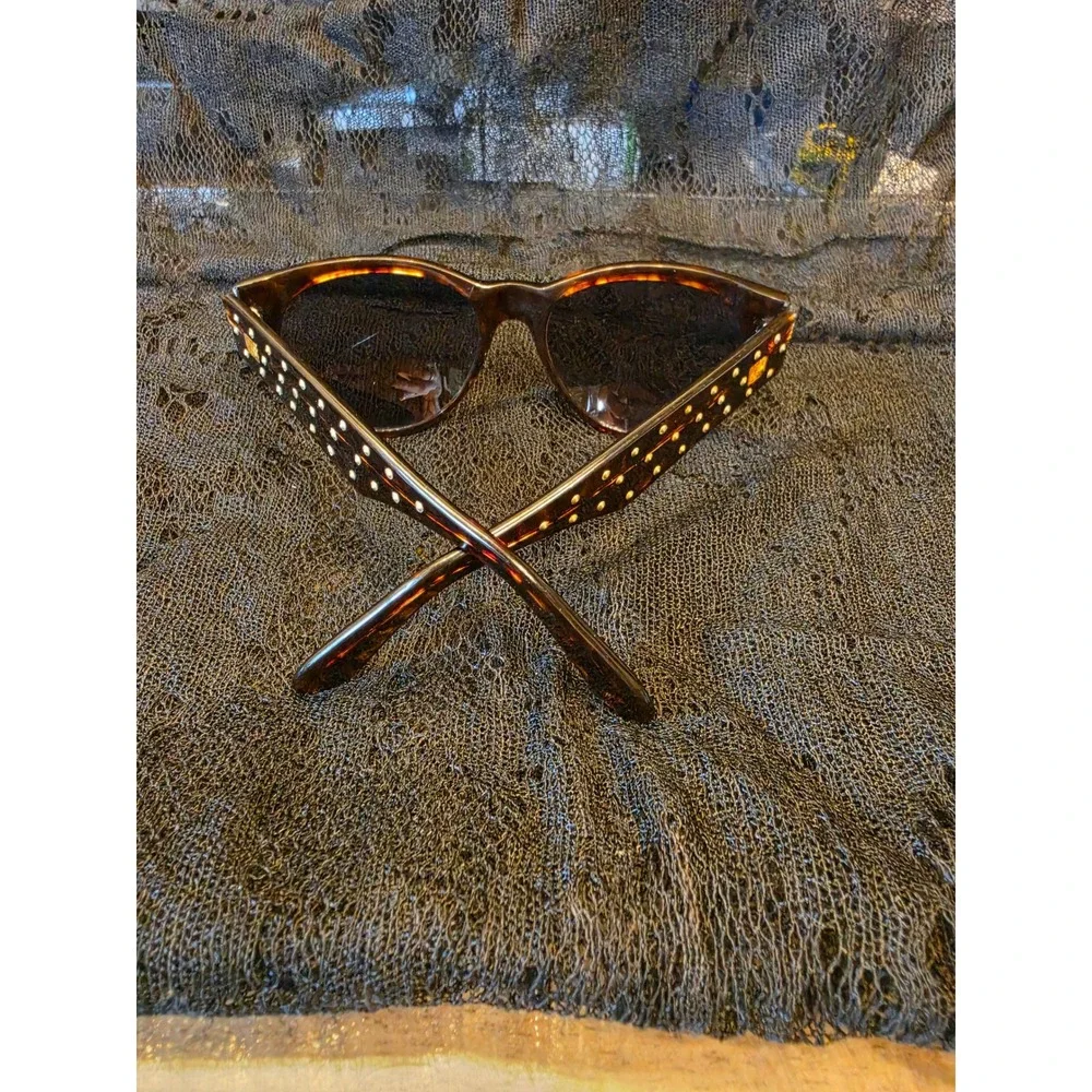 VTG 80s Anne Klein for Riviera Tortoiseshell Sunglasses Cat Eye Oval Frames Rare